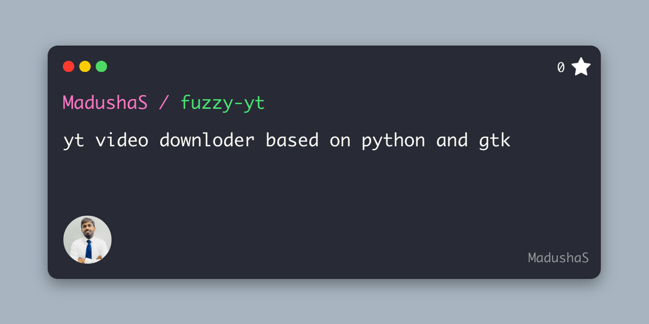 Fuzzy Yt Downloader